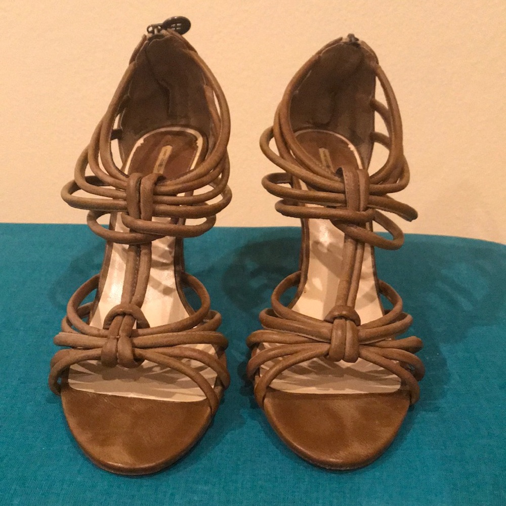 Maxstudio.com tan genuine leather shoes